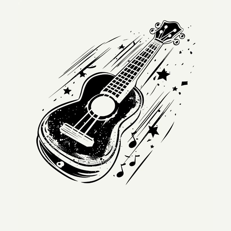 Ukulele Drawing