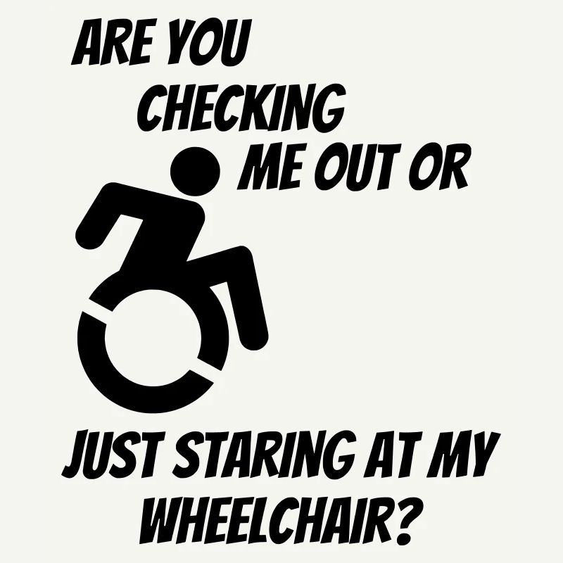Werden Sie mich oder meinen Rollstuhl überprüfen? #