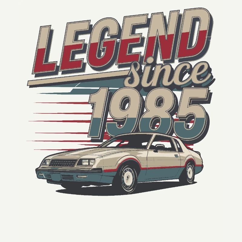 Legende seit 1985 Oldtimer Retro Style