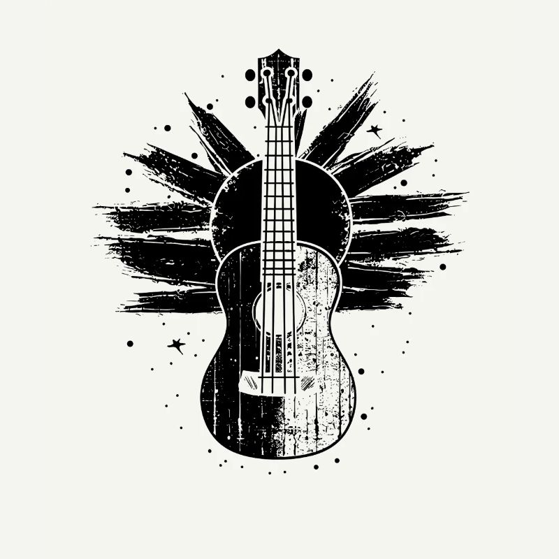 Ukulele Drawing