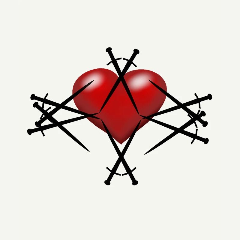 Épée Épées Coeur Guerrier Épéiste