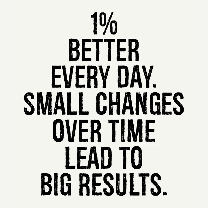 1 percent better every day small changes over time