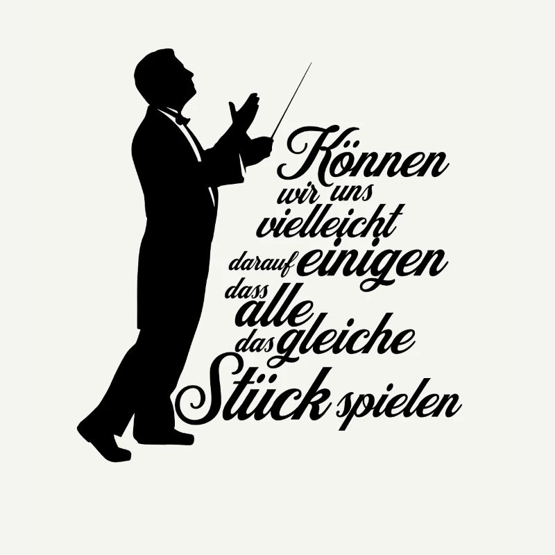 Dirigent Chorleiter - Aufs gleiche Stück einigen