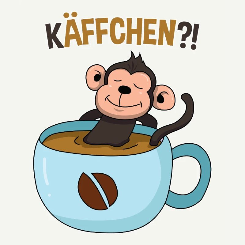 Coffee break with monkey