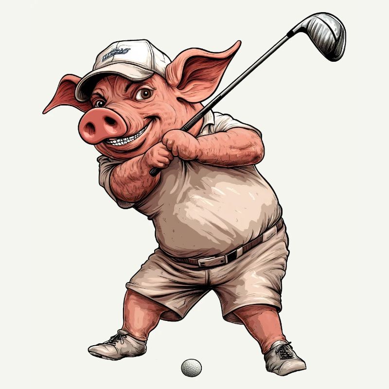 Cochon de golf