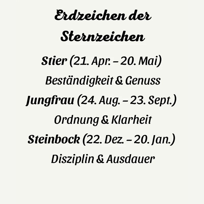 Erdzeichen_der_Sternzeichen