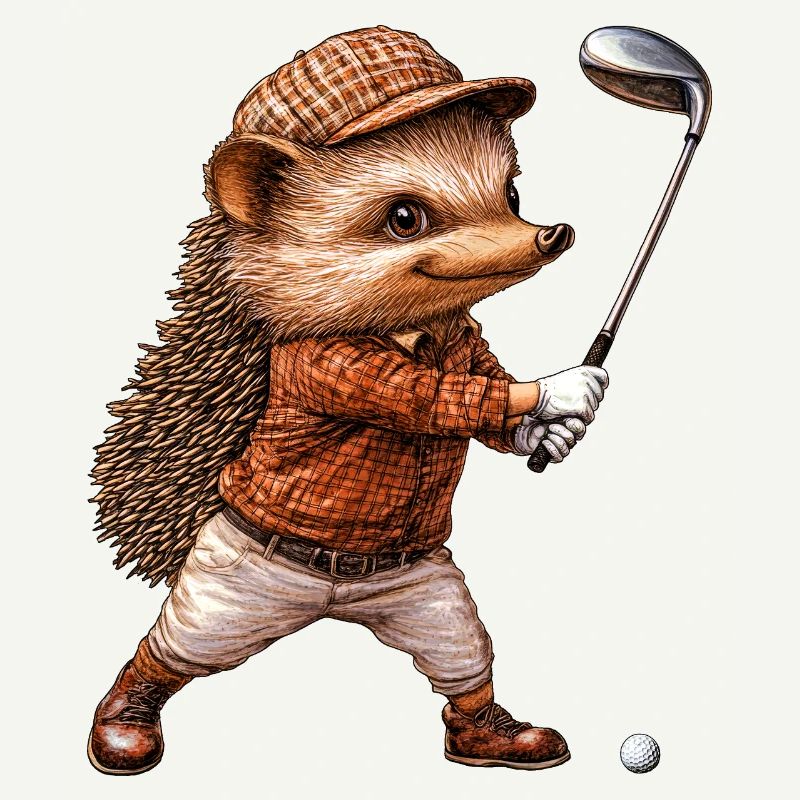 Igel Golf / Golfer Igel