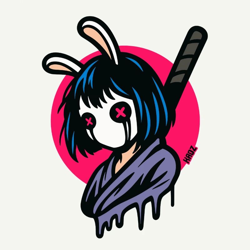 Bunny Masks Samurai Warrior