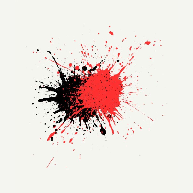 Conception astucieuse de la douleur de couleur rouge
