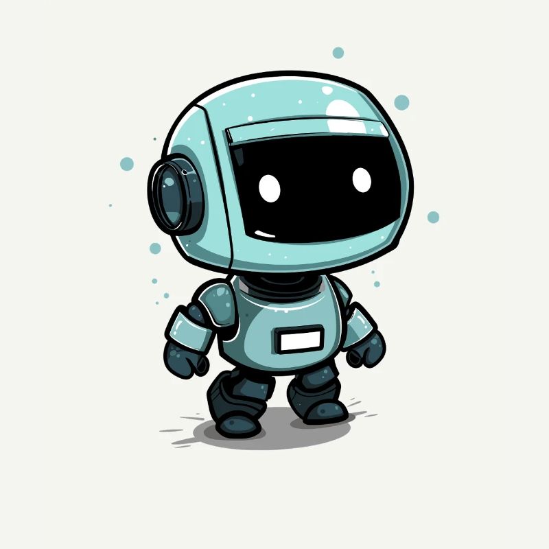 Petit robot spatial sur un chemin d’aventure