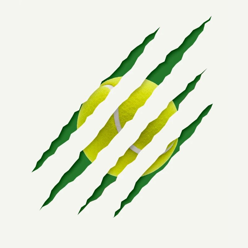 Tennis Ball Scratch Pattern