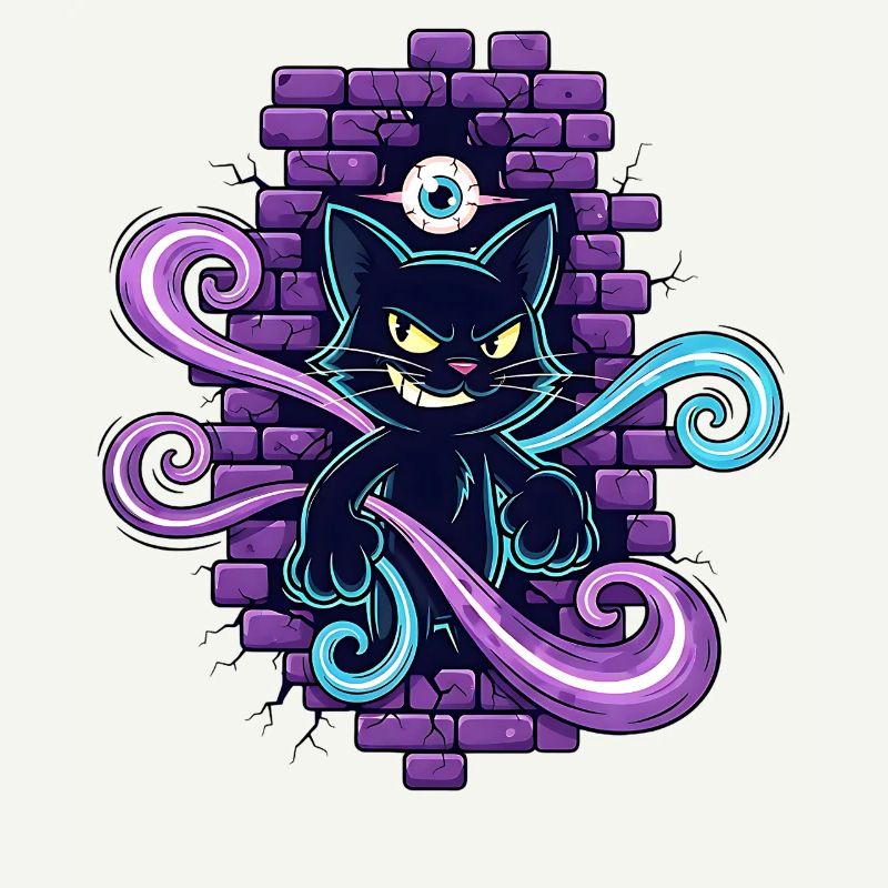 Magic Cat - Magic Cat with All-Seeing Eye