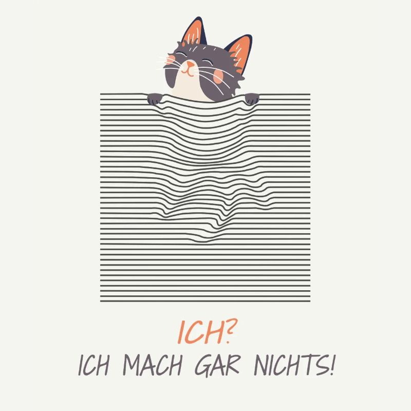 Curious Cat – Funny 3D Line Effect