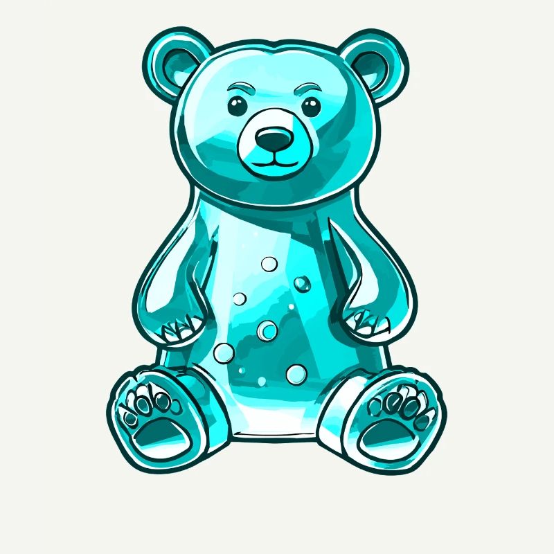 Gummy Bear Turquoise