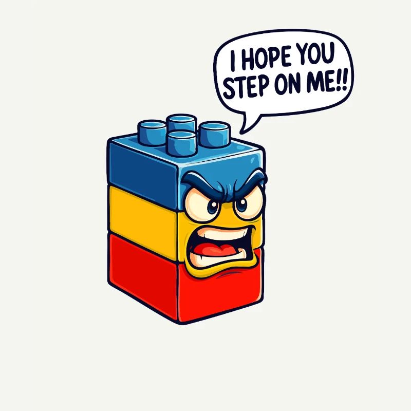 Ich hoffe, du trittst auf mich Brick Builder Block Building