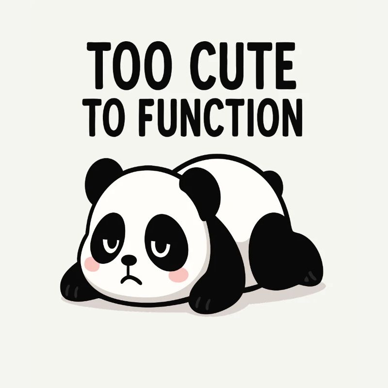 Panda Too Cute To Function