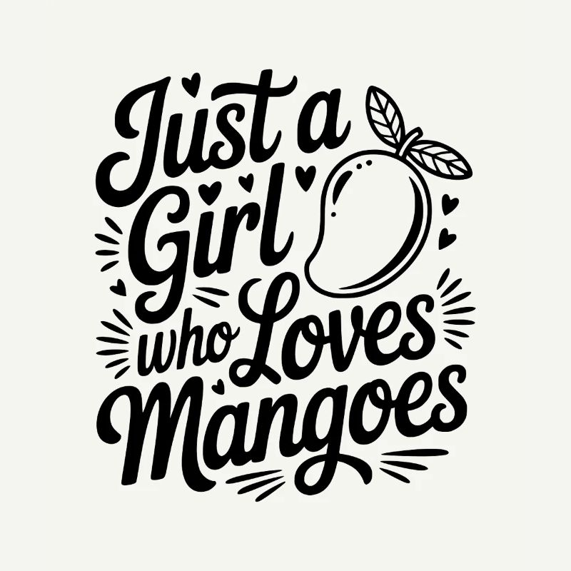 Nur ein Mädchen, das Mangos liebt