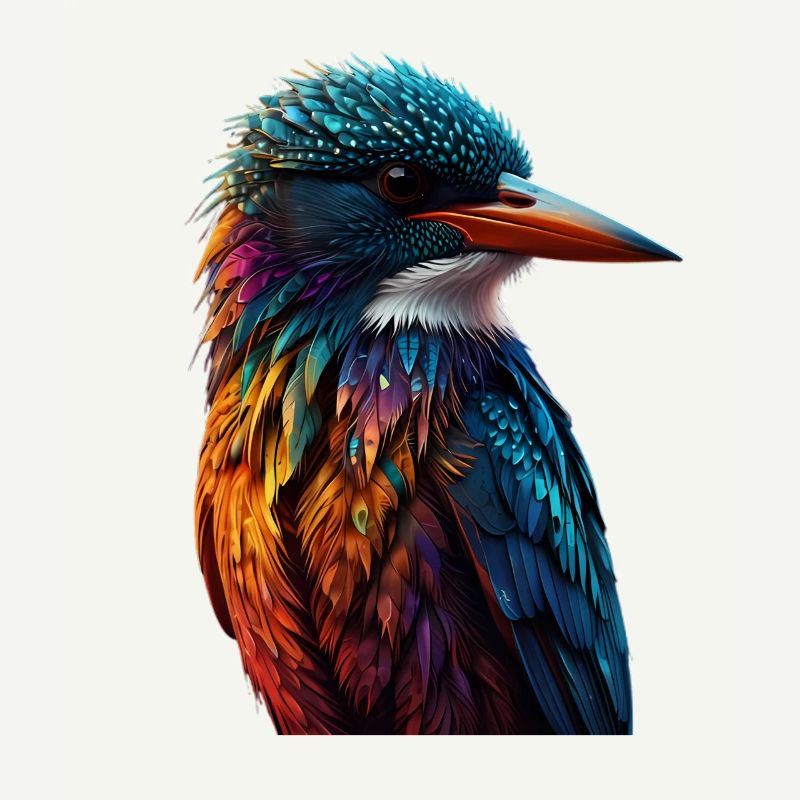 Bunter Eisvogel Farbenspiel