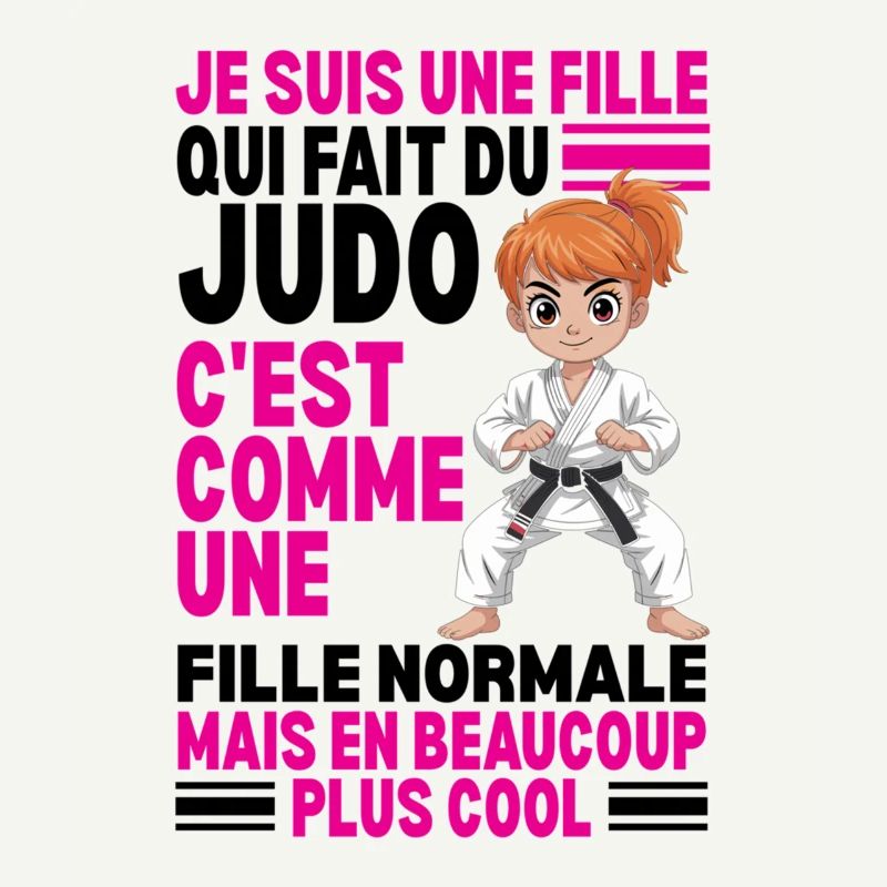 Ich bin ein Mädchen, das Judo praktiziert