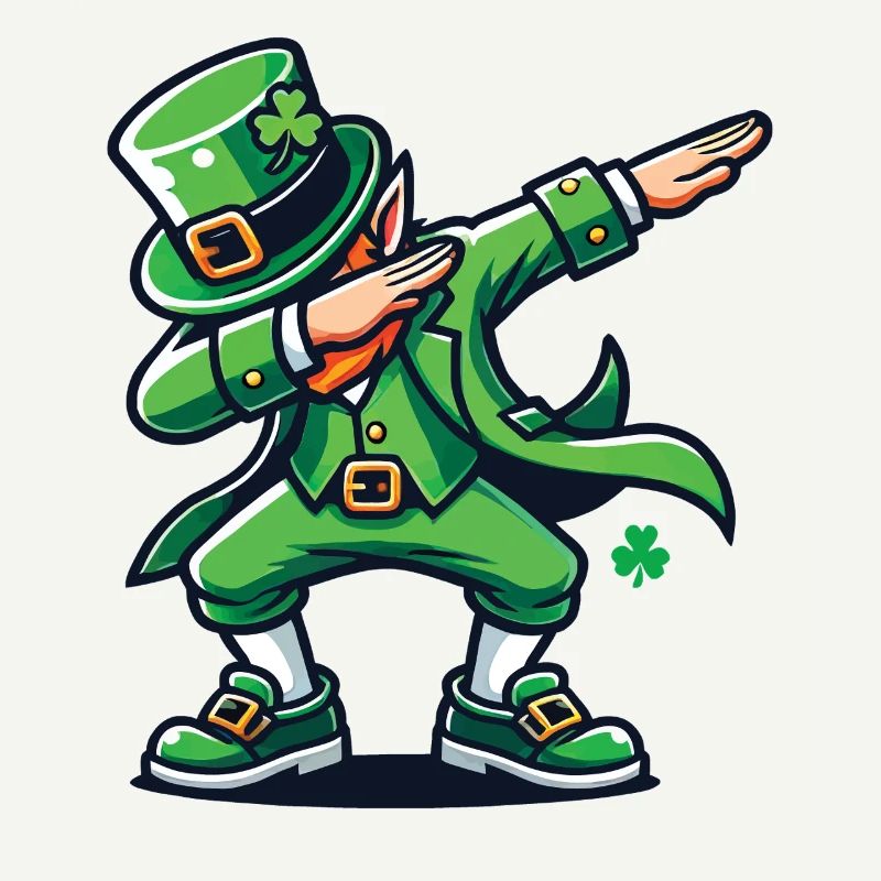Dabbing Leprechaun Shenanigans St. Patrick's Day