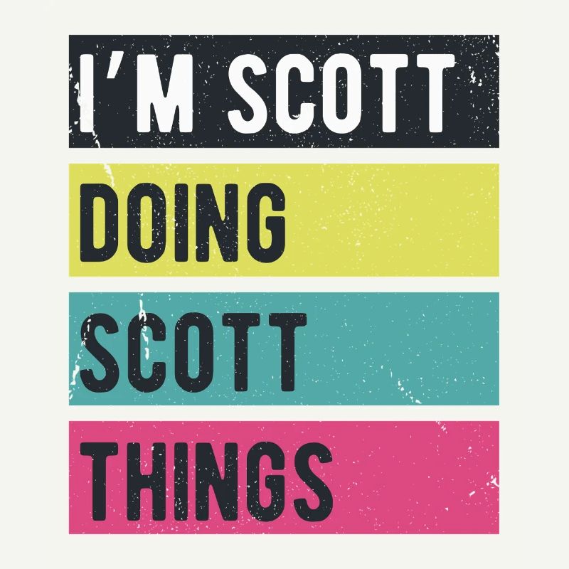 Ich bin Scott und mache Scott Things Retro Colors