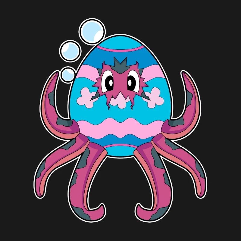 Octopus Easter Easter Egg