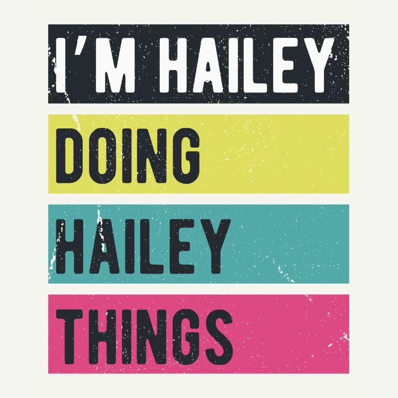 I’m Hailey Doing Hailey Things Retro Colors