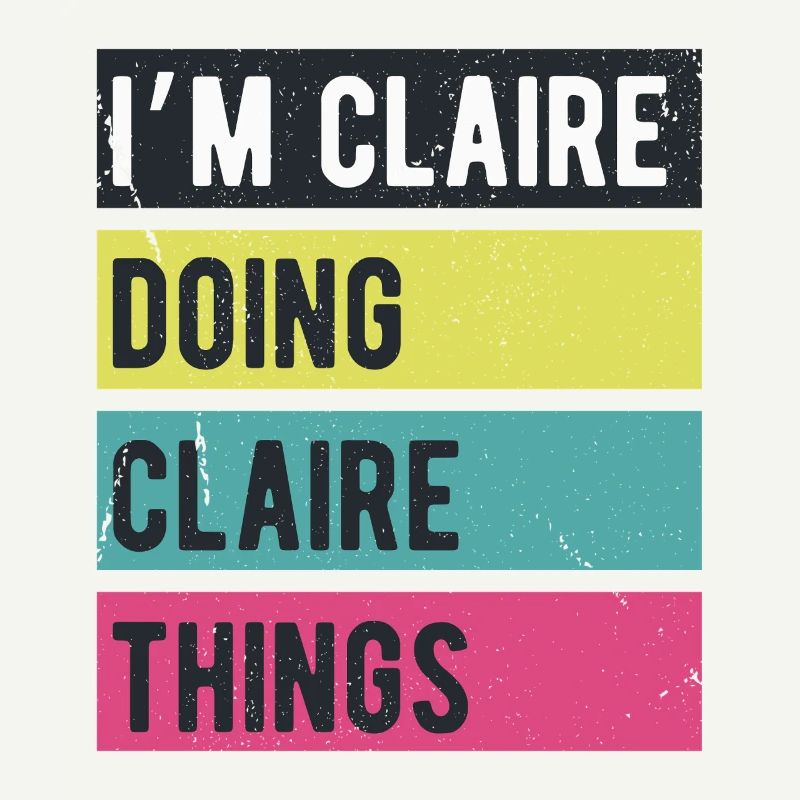 I’m Claire Doing Claire Things Retro Colors
