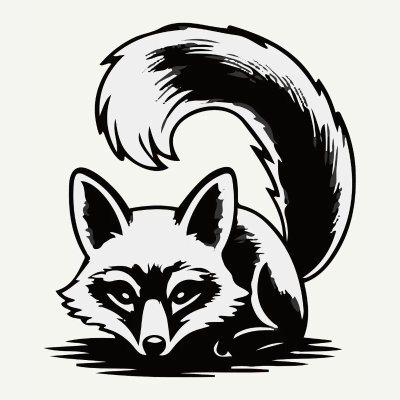 Lunar Fox Silhouette