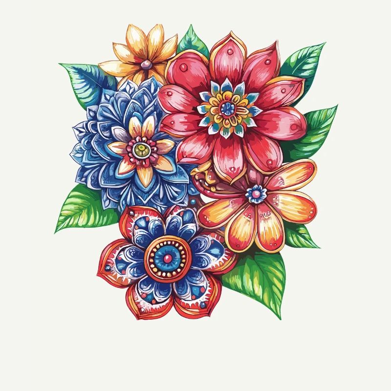 Bouquet de fleurs explosion de couleurs