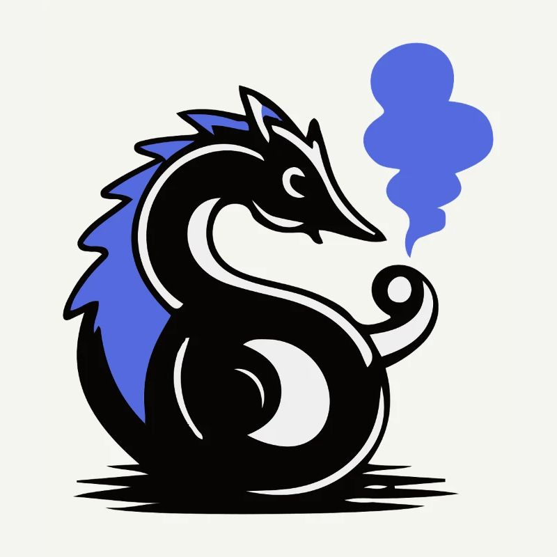 Blauer Glut-Seepferdchen