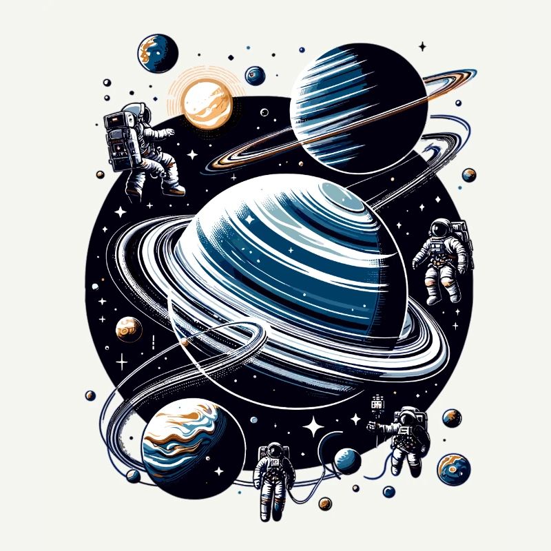 Ringed planet orbit: Astronauts