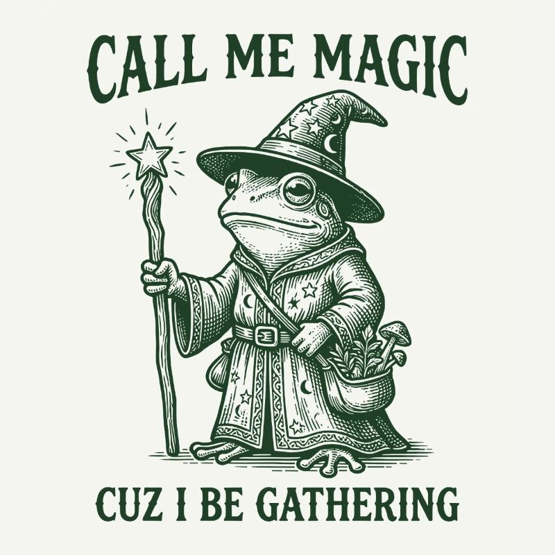 Call me Magic cuz I be Gathering – Frog Wizard