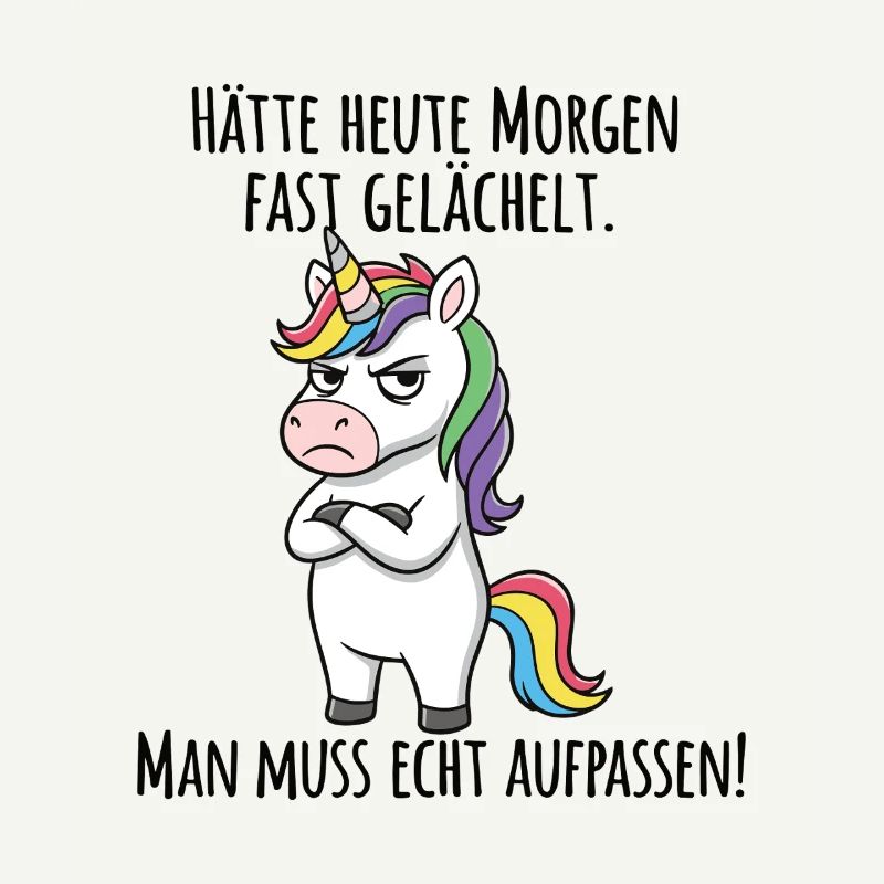 Almost Smiled – Grumpy Unicorn Morning Grouch