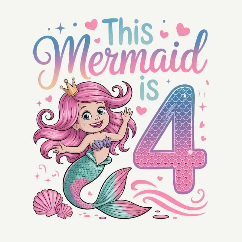 4e anniversaire de la sirène 4 ans
