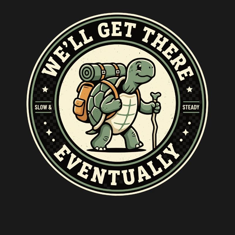 We'll Get There Eventually Wandering Turtle