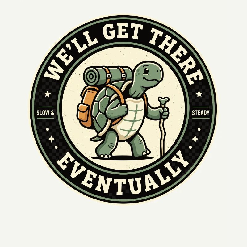 We'll Get There Eventually Wandering Turtle