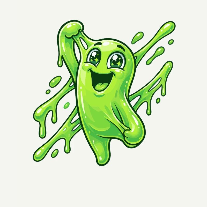 Éclaboussure de Grimace de Slime Vert