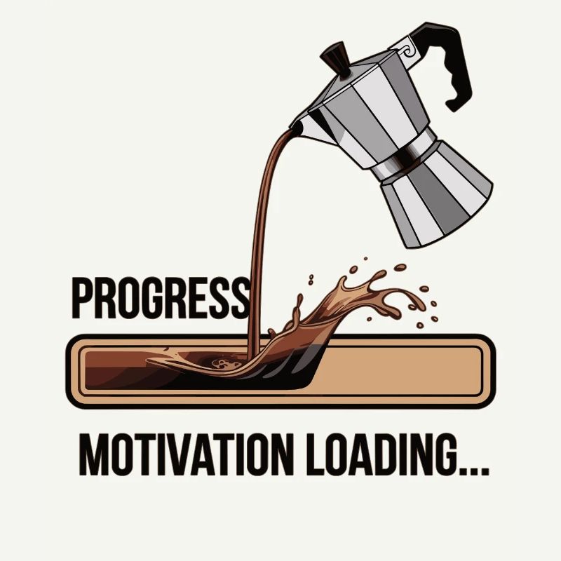 Kaffee Lover Shirt – Motivation Loading Progress