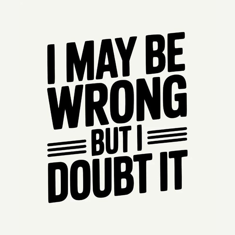 I May Be Wrong But I Doubt It