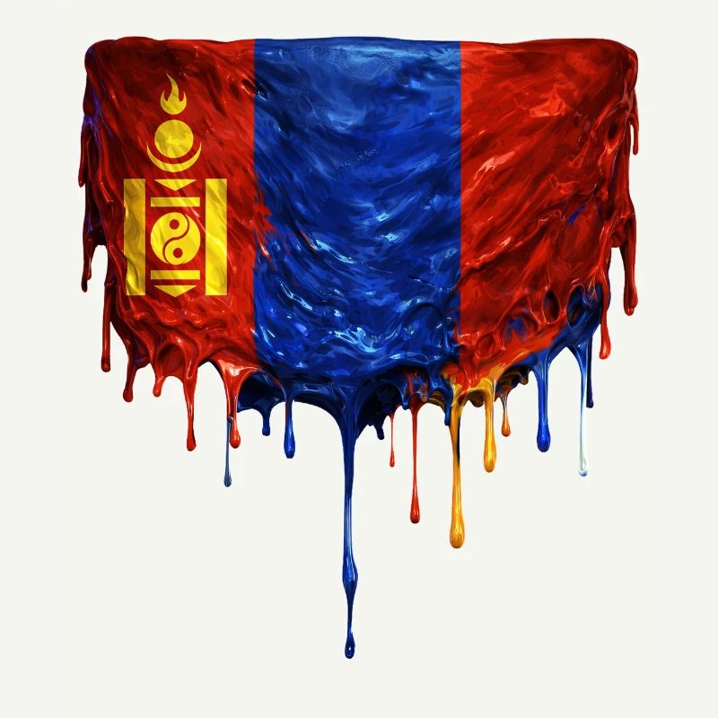 Mongolia Flag Drop