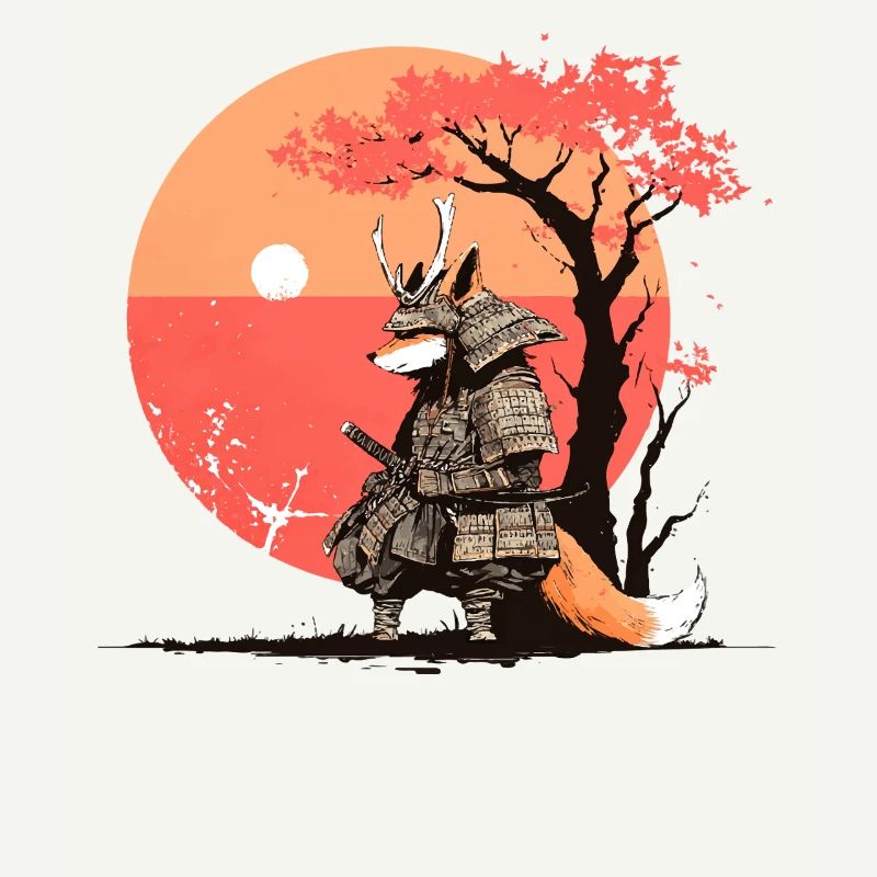 Samurai Fox at Sunset