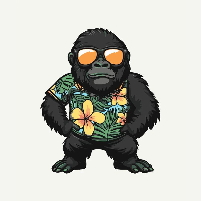 Gorilla Comic Urlaub