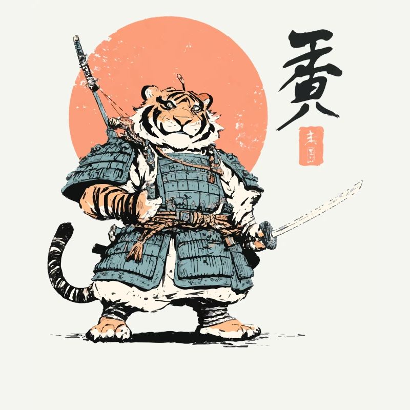 Tiger Samurai Armor Katana