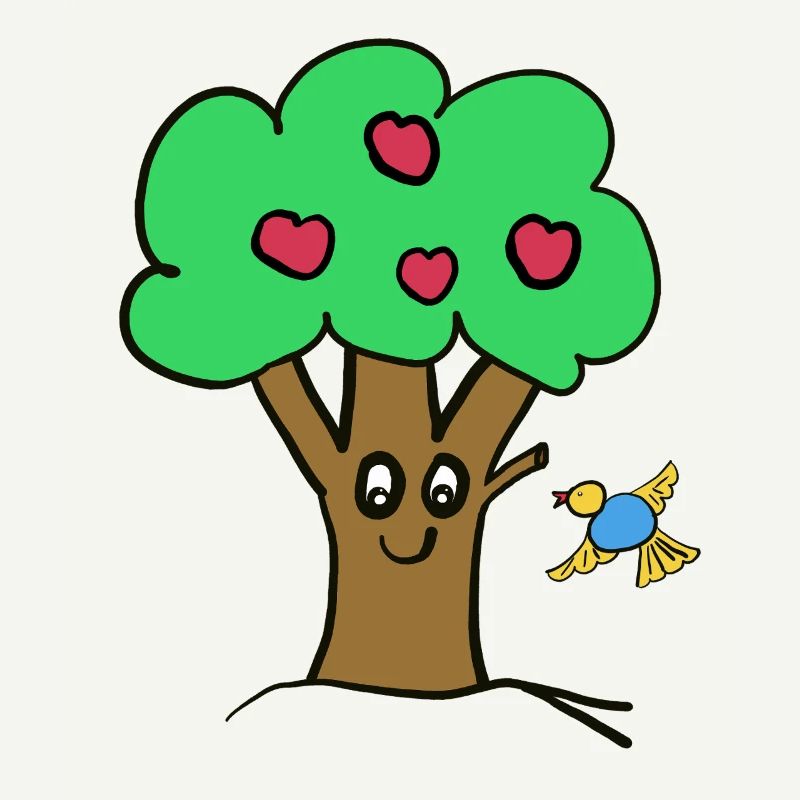 Apple Tree Tree Nature Bird