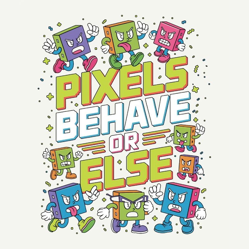 Les pixels du designer d’impression se comportent correctement, sinon le design visuel