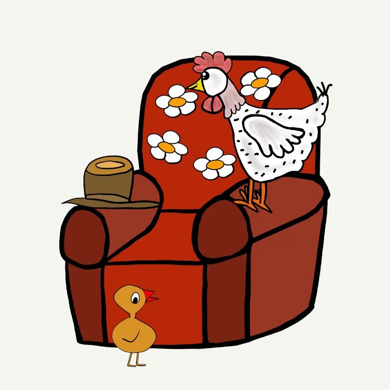 Funny Chickens After-Work Chicken