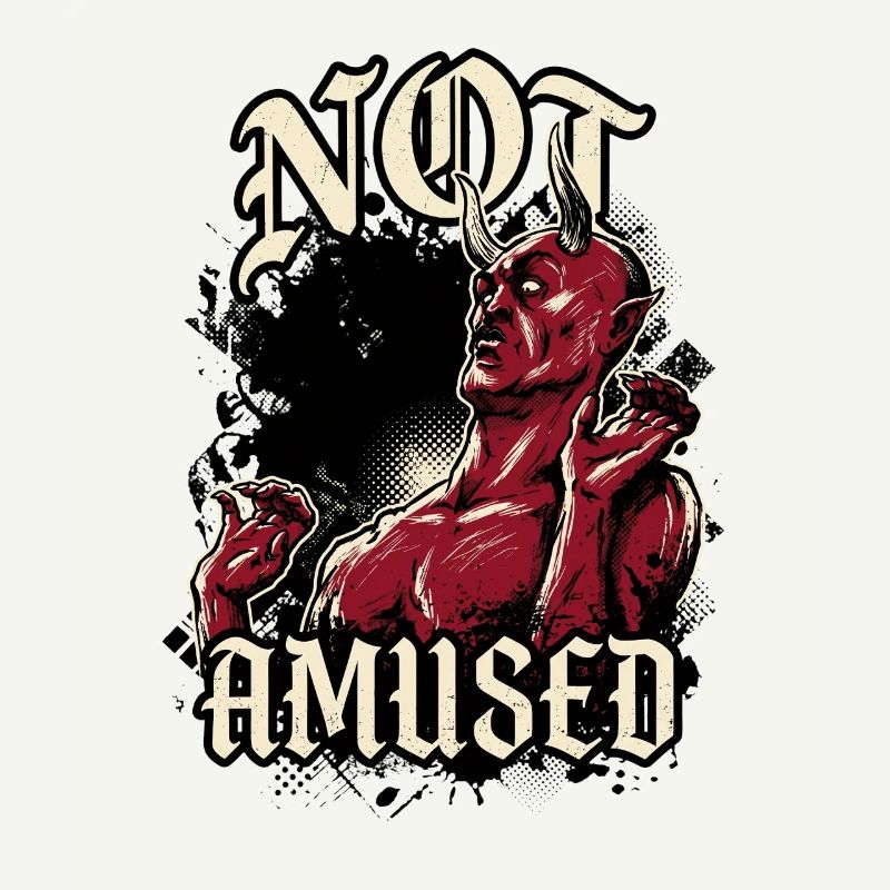 Red Devil Not Amused Funny