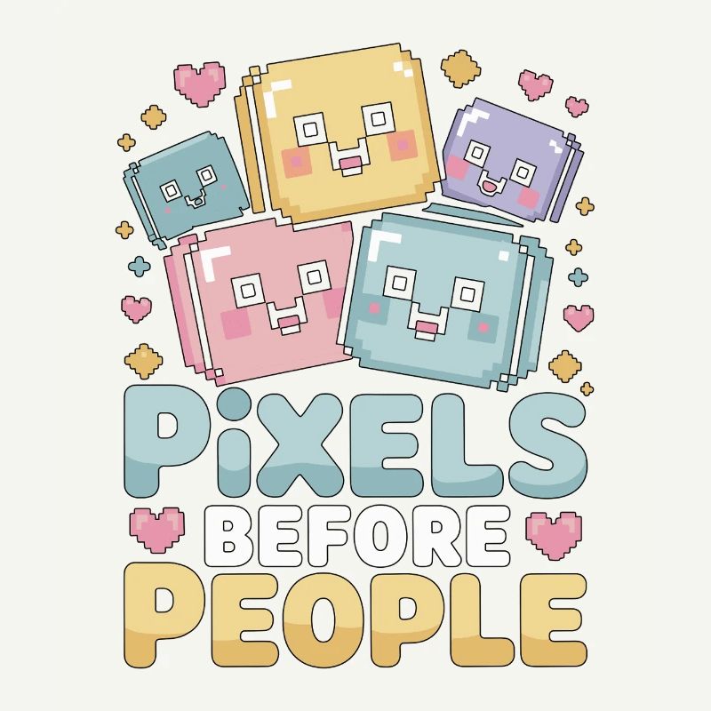 Graphiste Pixels avant Designer de marque