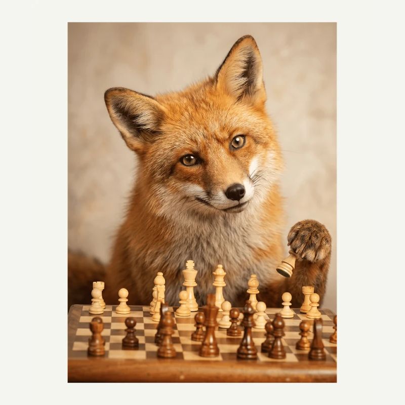 Fuchs spielt Schach